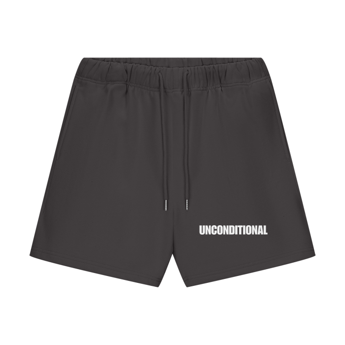 UNCONDITIONAL 001 Fleece Shorts (White Letter)