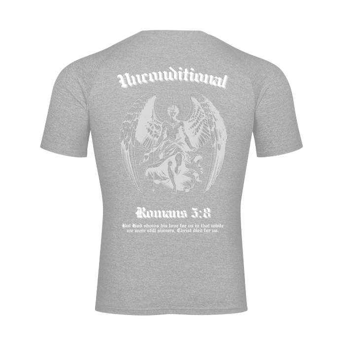 UNCONDITIONAL 005 "STRENGTH" Short Sleeve Compression Tee (Gray)