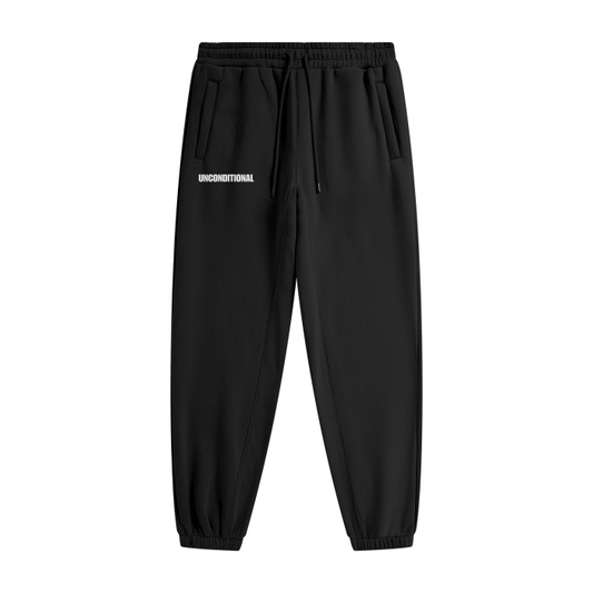 UNCONDITIONAL 001 Fleece Joggers (White Letter) 2