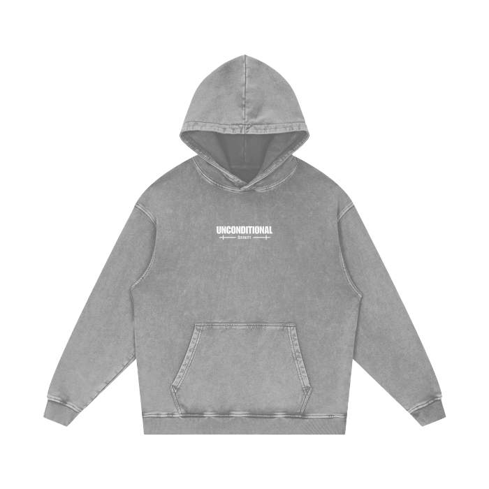 UNCONDITIONAL 002 "DIVINITY" Acid Wash Hoodie