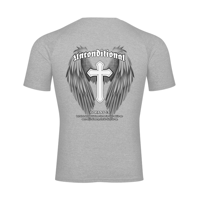 UNCONDITIONAL 002 "DIVINITY" Short Sleeve Compression Tee (Gray)